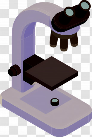 Microscope - 3D Isometric Microscope Illustration Transparent PNG