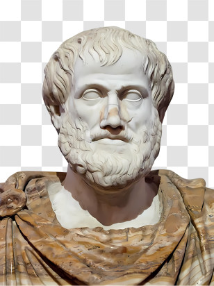 Ancient Greek - Marble Bust Of Ancient Philosopher Transparent PNG
