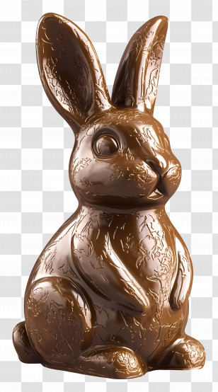Chocolate Bunny - Chocolate Bunny For Easter Transparent PNG