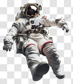 Astronaut Day - Astronaut Floating In Outer Space Transparent PNG