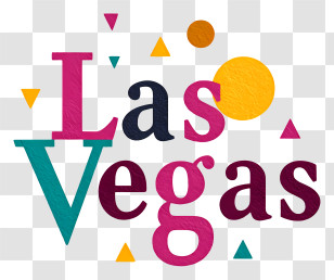 Las Vegas - Las Vegas Colorful Logo Transparent PNG