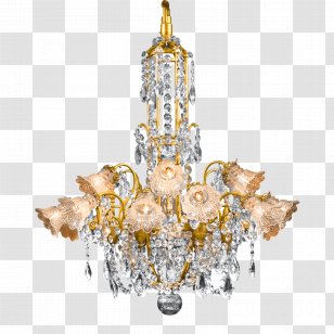 Chandelier Light Fixture Baccarat Lighting - Murano Glass Transparent PNG