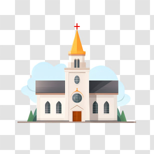 Church - Church Building Illustration For Faith And Worship Transparent PNG