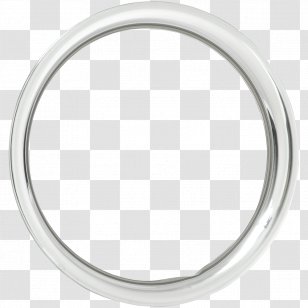 Silver Ring Jewellery Material Gold - Circular Trim Tabs Transparent PNG