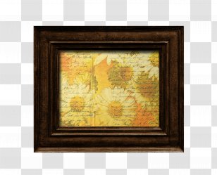 Picture Frame Brown - Flower Transparent PNG