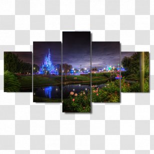 Canvas Print Painting Decorative Arts - Mural - Magic Kingdom Transparent PNG