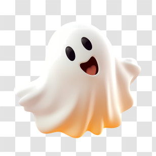 Halloween Ghost - Cute Ghost Illustration For Halloween Transparent PNG