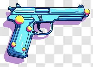 Toy Gun - Colorful Toy Gun Transparent PNG