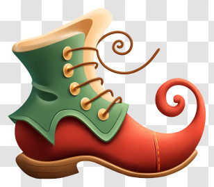 Elf Shoe - Fantasy Elf Shoe With Curled Toe Transparent PNG