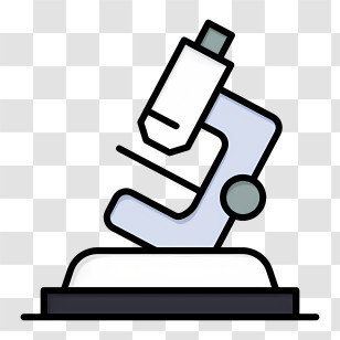 Modern Education Icon - Scientific Microscope Transparent PNG
