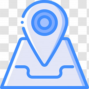 Location Logo - Blue Map Pin On Map Transparent PNG