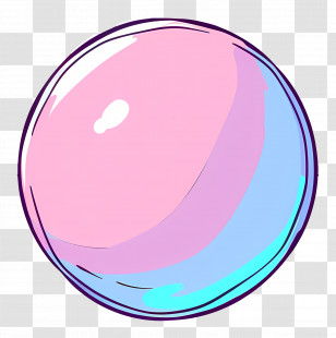 Ball - Colorful Cartoon Bubble Transparent PNG