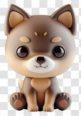 Wolf - Cute Cartoon Dog Toy Transparent PNG