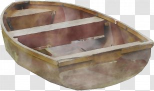 Fishing Cartoon - Holzboot - Beige Dinghy Transparent PNG