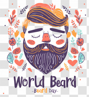World Beard Day - World Beard Day Celebration Transparent PNG