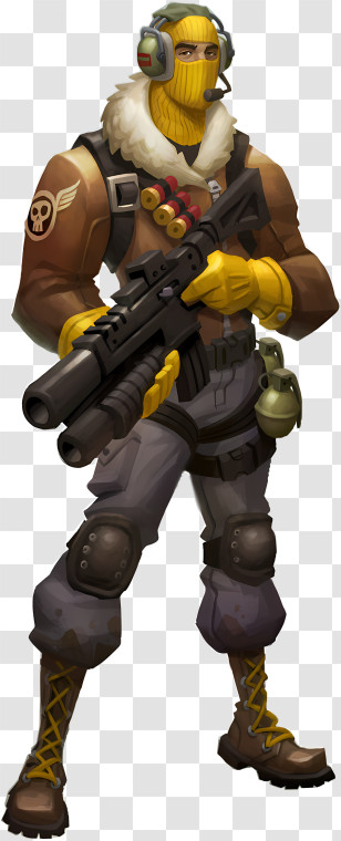 Combat Stance - Animated Soldier With Gun Transparent PNG