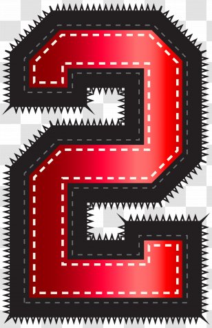 Number Clip Art - Sport - Red Style Two Image Transparent PNG