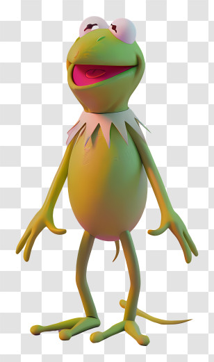 Kermit The Frog - Green Frog Character Transparent PNG