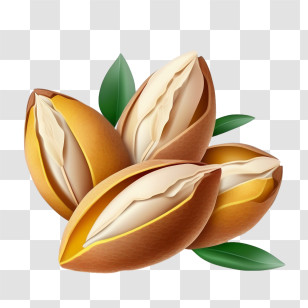 Almonds
 - Pistachios With Natural Shells Illustration Transparent PNG