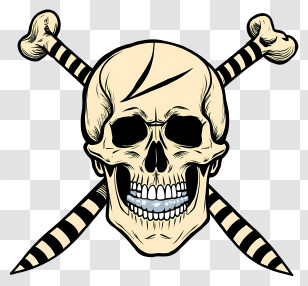 Pirate Skull And Crossbones - Skull And Crossbones Symbol Transparent PNG