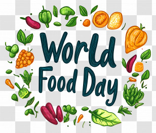 World Food Day - World Food Day Celebration Banner With Vegetables Transparent PNG
