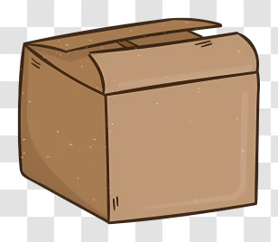 Cardboard Box - Simple Cardboard Box Transparent PNG