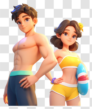 Couple At Resort - Couple At The Beach Transparent PNG