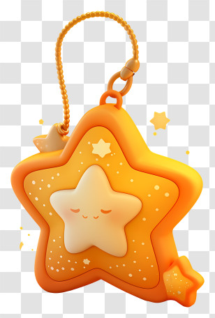 Key Chain - Cute Star Keychain Transparent PNG