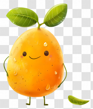 Orange Fruit - Cute Orange Fruit Cartoon Transparent PNG