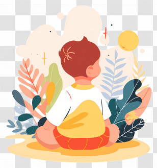 Infant - Child Sitting In Nature Transparent PNG