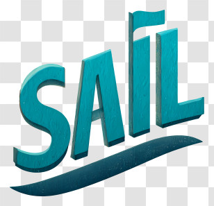 Sail Logo - SAIL 3D Lettering Logo Transparent PNG