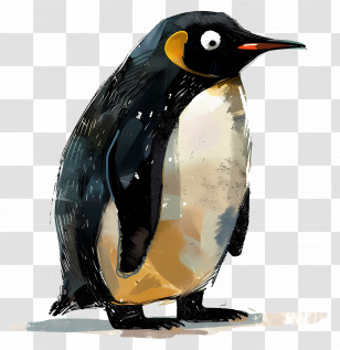 Penguin - Stylized Penguin Illustration Transparent PNG