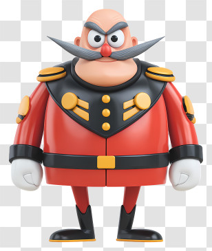 Doctor Ivo Eggman Robotnik - Cartoon Character In Red Suit Transparent PNG