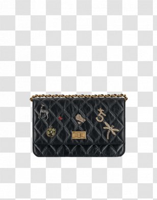 Chanel 2.55 Handbag Wallet Leather - Fashion - Gold Black Transparent PNG