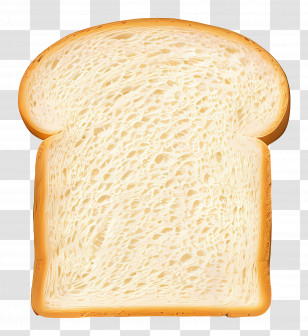 Bread - Slice Of White Bread For Bakery Use Transparent PNG