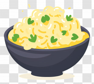 Mashed Potato - Delicious Bowl Of Mac And Cheese Transparent PNG