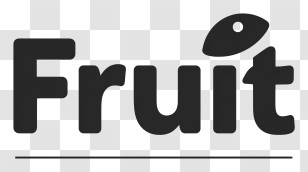 Fruit Logo - Fruit Wordmark Logo Transparent PNG