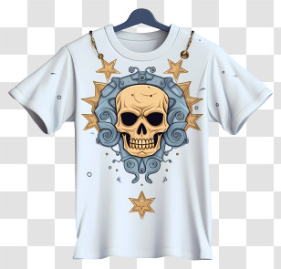Realistic 3d Style T Shirt - Skull Design T-shirt Transparent PNG