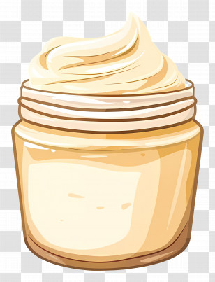 Cream - Cream Jar Illustration For Skincare Transparent PNG