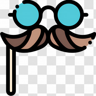 Moustache - Disguise Glasses With Mustache Transparent PNG