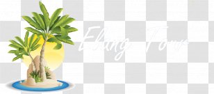 Tropical Islands Resort Beach Coconut Sea - Plant Stem Transparent PNG