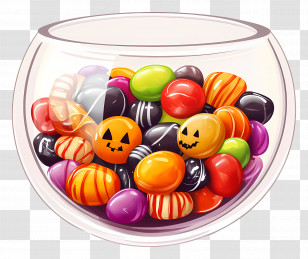 Halloween Candy - Halloween Candy Jar Transparent PNG