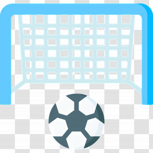 Football Net - Soccer Goal With Ball Transparent PNG