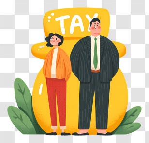 Tax - Tax Concept With Business People Transparent PNG