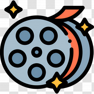 Film Reel - Film Reel With Stars Transparent PNG