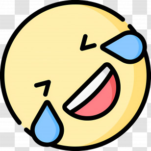Laughing Emoji - Laughing Emoji With Tears Icon Transparent PNG