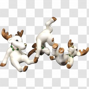 Reindeer Santa Claus Christmas Porcelain Ceramic Transparent PNG