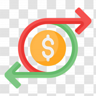 Investment Flow - Money Exchange Arrows Transparent PNG