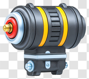 Automotive Starter Motor - Mechanical Part With Industrial Design Transparent PNG