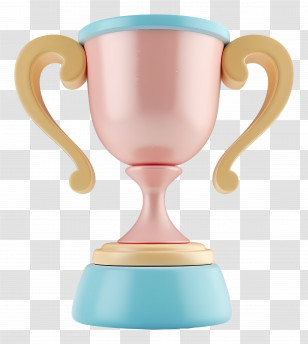 Winner Cup - Colorful Trophy Illustration For Achievements Transparent PNG